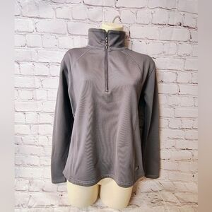 Kerrits Quarter Zip Grey Fleece Small Pullover Riding Shirt Equestrian